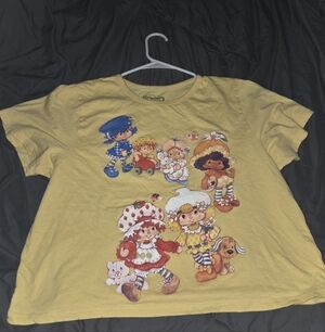 Charming Yellow Crop Top Strawberry Sortcake With Friends